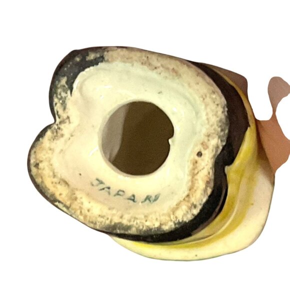 VINTAGE ASIAN MAN SALT OR PEPPER SHAKER REPLACEMENT CERAMIC HAND PAINTED JAPAN - Picture 5 of 5